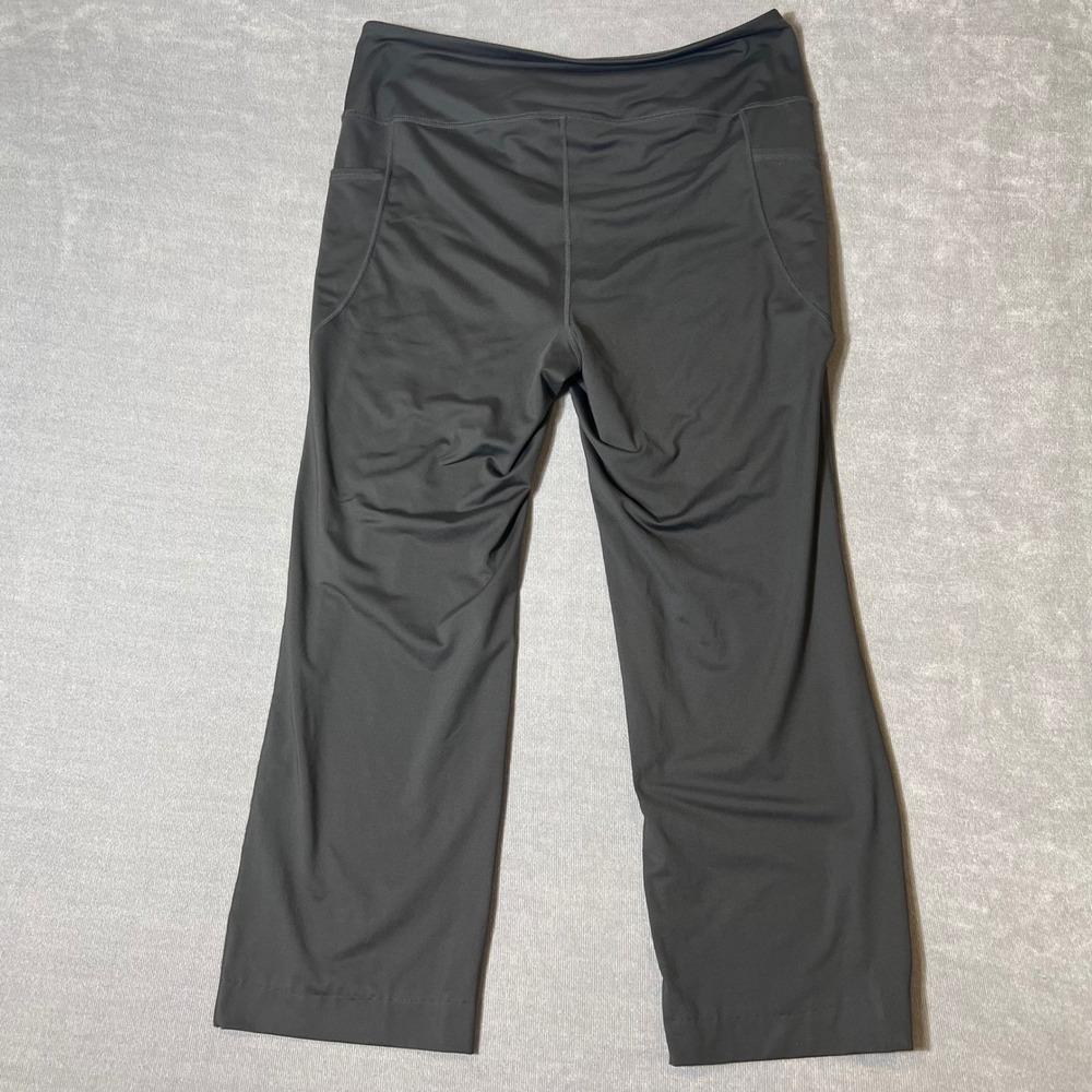 J. Jill Fit Performance High Rise Bootcut Pants Gray XL Athletic Yoga Pockets - Picture 7 of 7